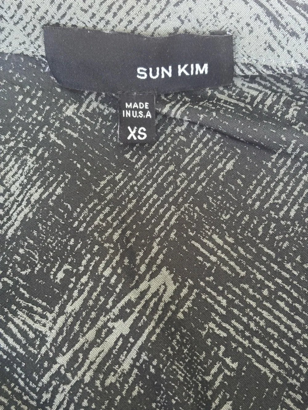 SUN KIM Short-Sleeve Gray/Black Two-Tone Shift Dress with 2 Pockets Women’s XS - Picture 5 of 6